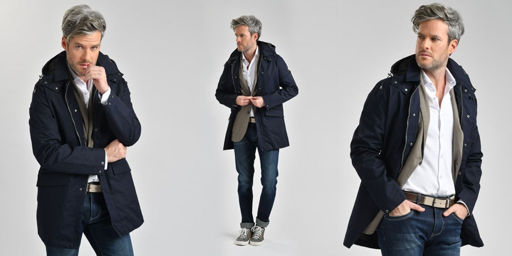 trench uomo estivo outfit casual chic